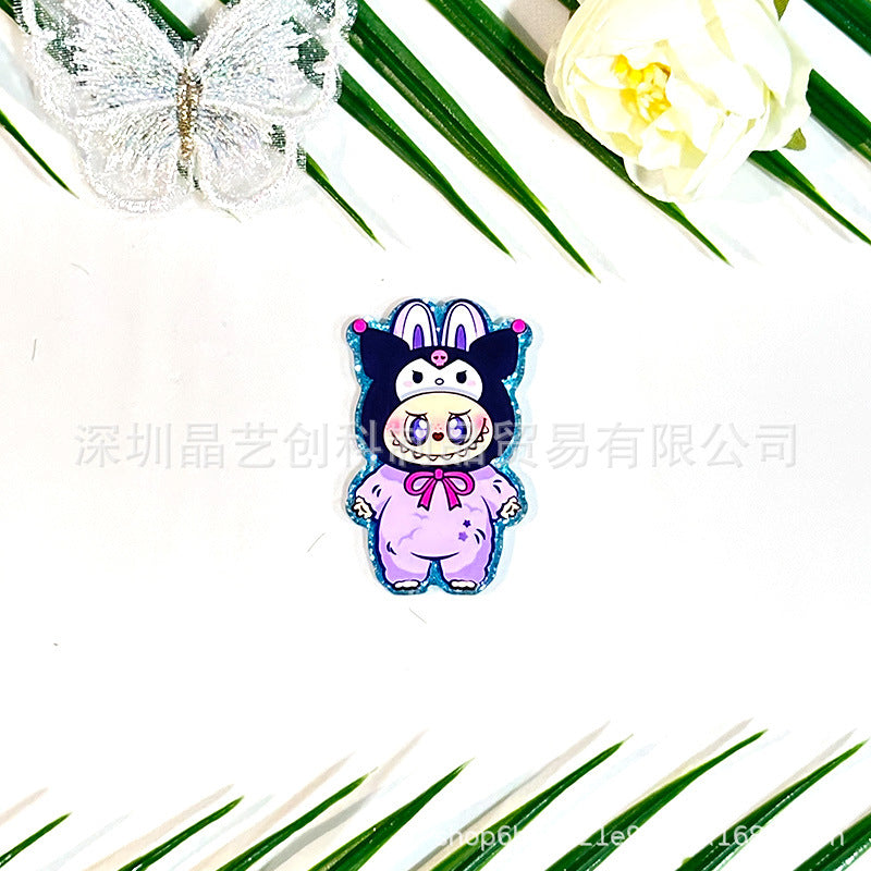 Wholesale 10pcs/ pack Acrylic DIY Accessories Cartoon Series
